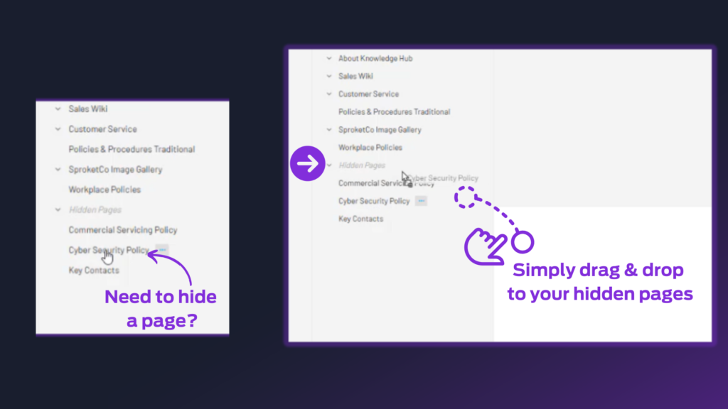 Hidden draft pages in Version 6.4