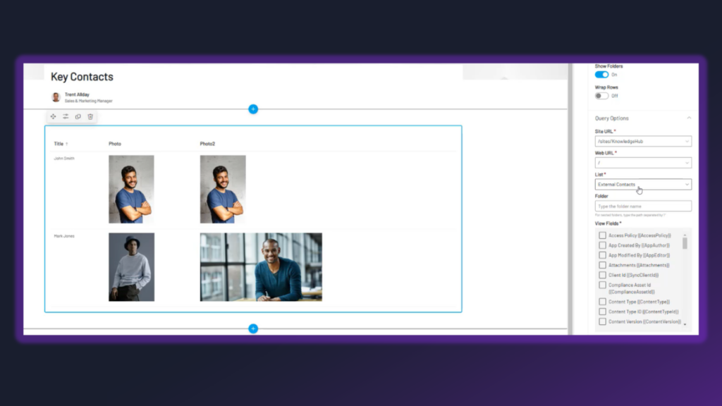 Images in lists in Version 6.4