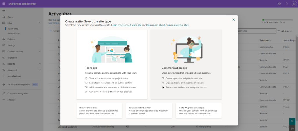 SharePoint site navigation