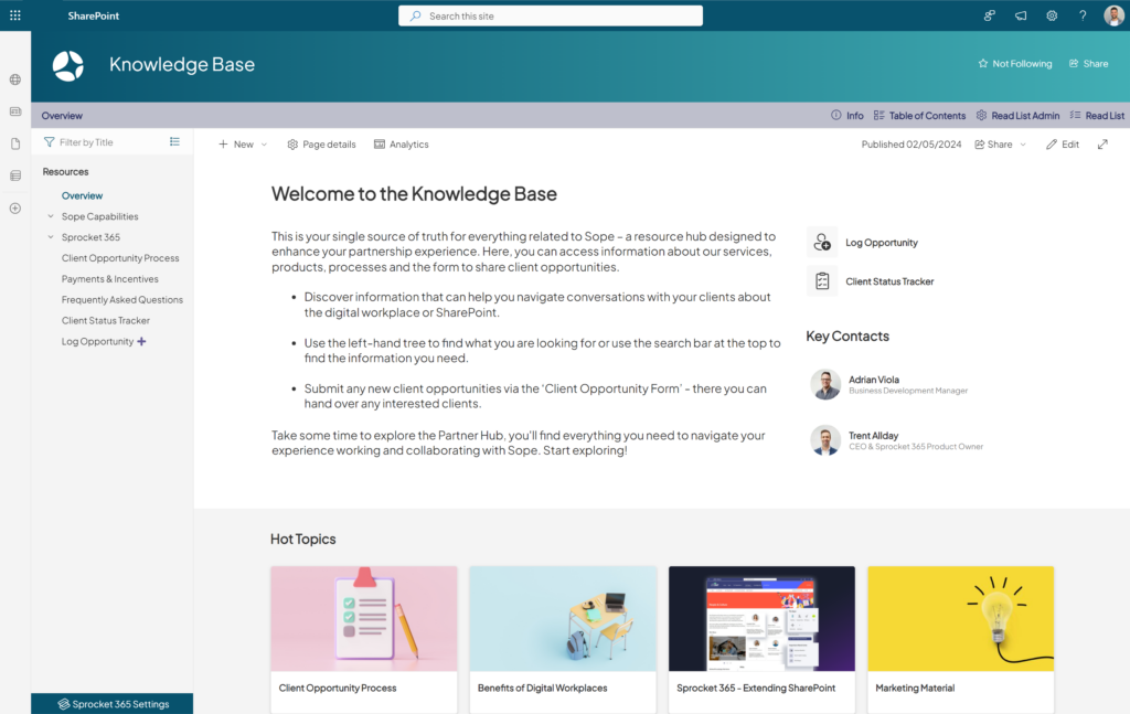 Knowledge Hub final result